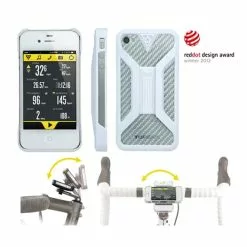 Custodia Topeak RideCase Con Montatura Per IPhone 4/4S Bianco