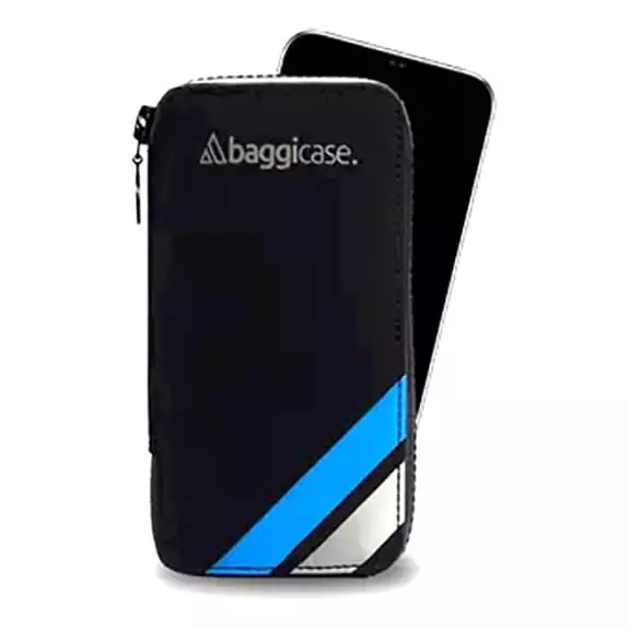 Cover Impermeabile Per Smartphone Baggicase M Blu 1 Cover Impermeabile Per Smartphone Baggicase M Blu
