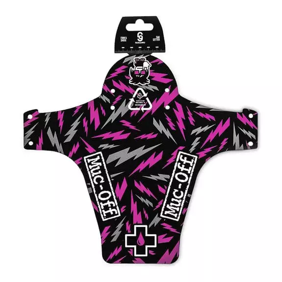 Parafango Anteriore Muc-Off Front Ride Guard Nero Lilla Grigio 1 Parafango Anteriore Muc-Off Front Ride Guard Nero Lilla Grigio