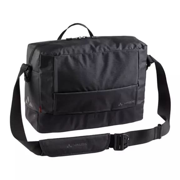 Borsa A Tracolla Vaude Cyclist Messenger Waxed 15L Nero 1 Borsa A Tracolla Vaude Cyclist Messenger Waxed 15L Nero