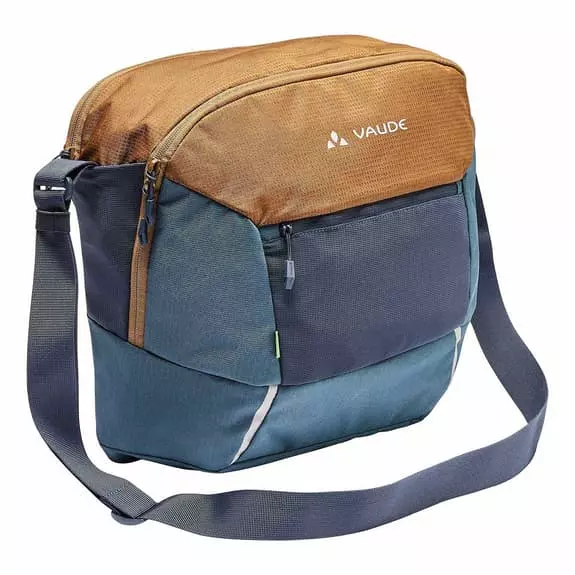 Borsa A Tracolla Vaude Cycle Messenger M Marrone Chiaro Blu Navy 1 Borsa A Tracolla Vaude Cycle Messenger M Marrone Chiaro Blu Navy